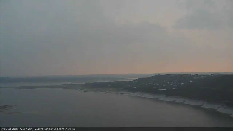 Lake Travis webcam, May 9, 2024 7:45 PM CT