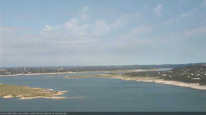 Lake Travis webcam, May 10, 2024 10:25 AM CT