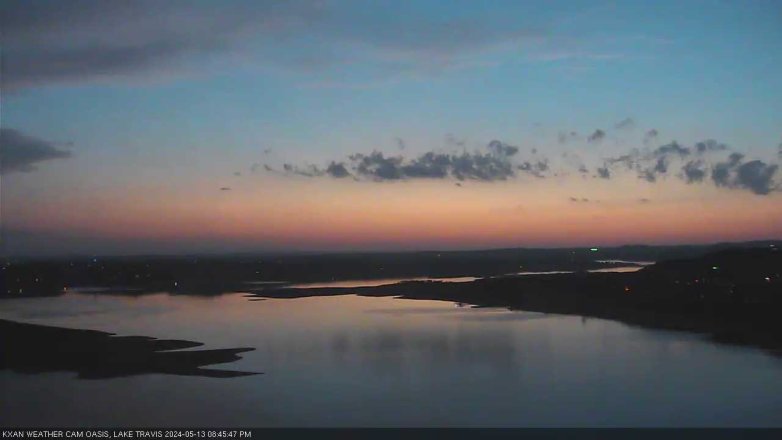 Lake Travis webcam, May 13, 2024 8:45 PM CT