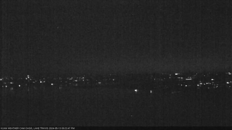 Lake Travis webcam, May 13, 2024 9:25 PM CT
