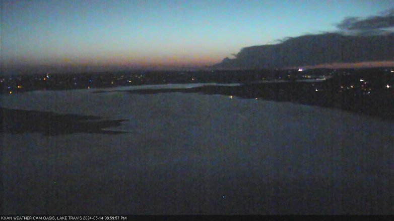 Lake Travis webcam, May 14, 2024 9:00 PM CT
