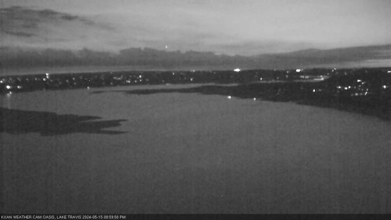 Lake Travis webcam, May 15, 2024 9:00 PM CT