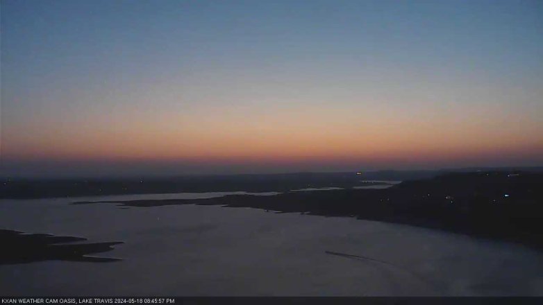 Lake Travis webcam, May 18, 2024 8:45 PM CT