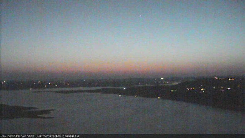 Lake Travis webcam, May 18, 2024 9:00 PM CT