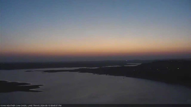 Lake Travis webcam, May 19, 2024 8:45 PM CT