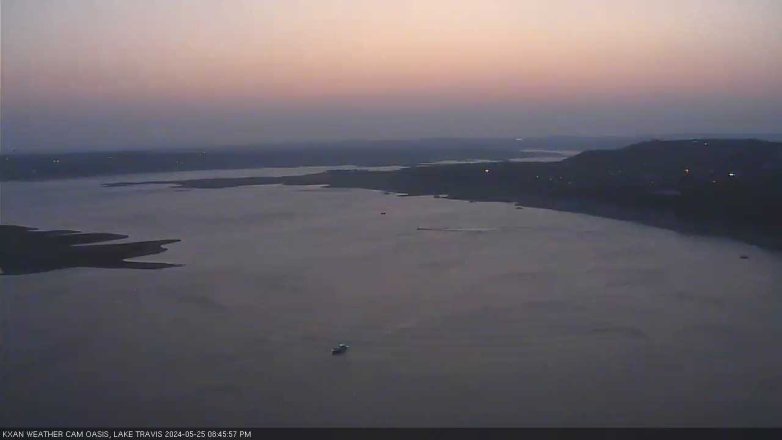 Lake Travis webcam, May 25, 2024 8:45 PM CT