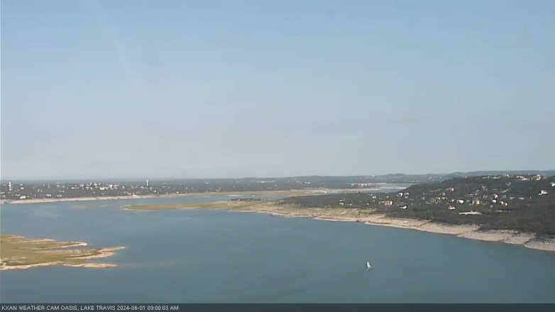 Lake Travis webcam, June 1, 2024 9:00 AM CT