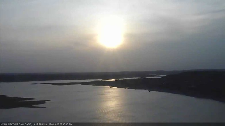 Lake Travis webcam, June 2, 2024 7:45 PM CT
