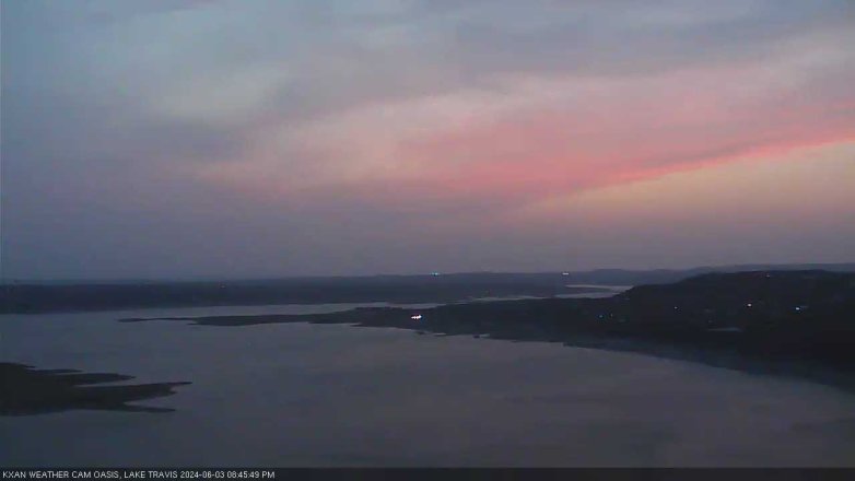 Lake Travis webcam, June 3, 2024 8:45 PM CT