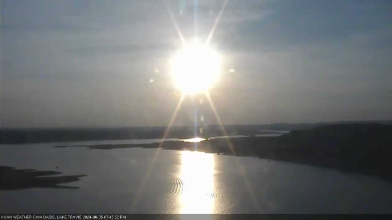 Lake Travis webcam, June 5, 2024 7:45 PM CT