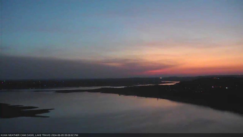 Lake Travis webcam, June 5, 2024 9:00 PM CT