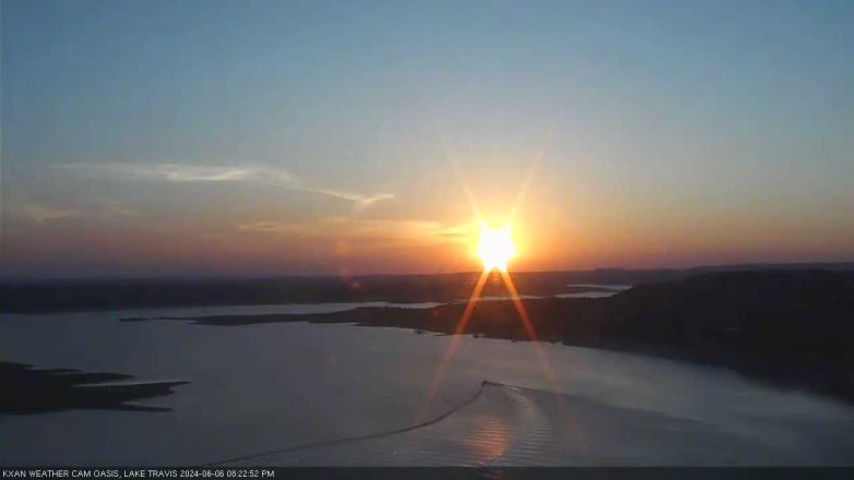 Lake Travis webcam, June 6, 2024 8:25 PM CT