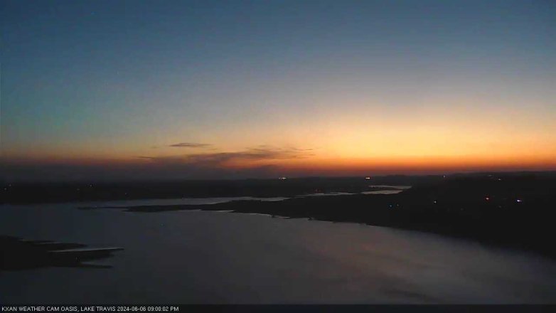 Lake Travis webcam, June 6, 2024 9:00 PM CT