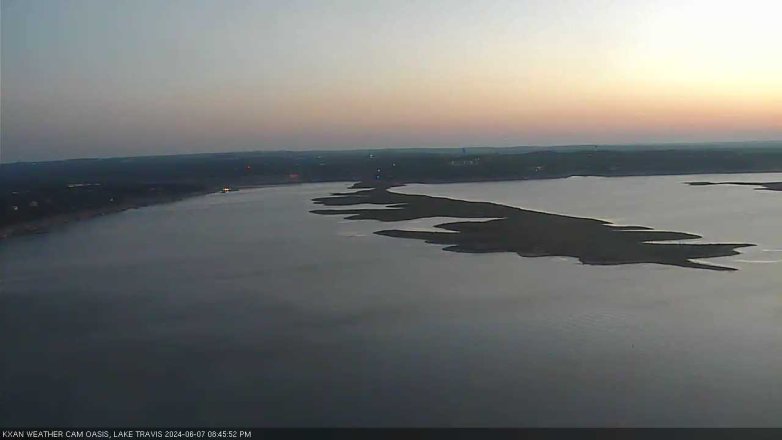 Lake Travis webcam, June 7, 2024 8:45 PM CT