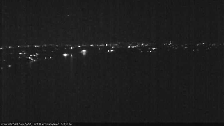 Lake Travis webcam, June 7, 2024 10:45 PM CT