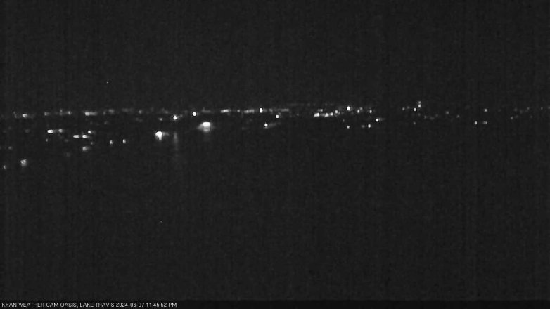 Lake Travis webcam, June 7, 2024 11:45 PM CT