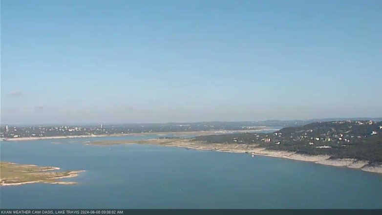 Lake Travis webcam, June 8, 2024 9:00 AM CT
