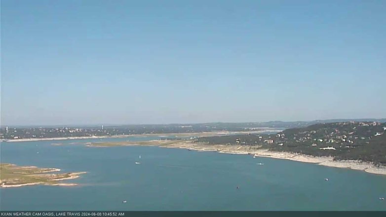 Lake Travis webcam, June 8, 2024 10:45 AM CT