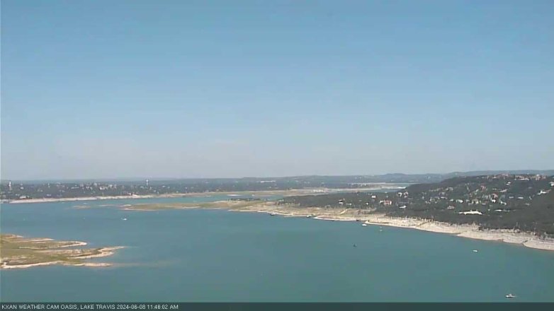 Lake Travis webcam, June 8, 2024 11:45 AM CT