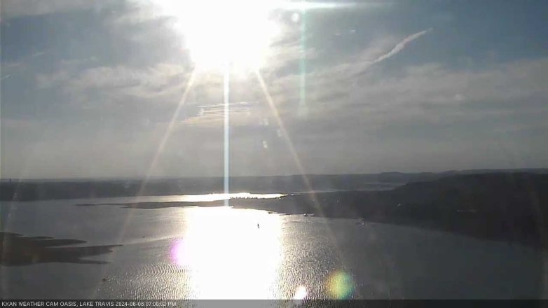 Lake Travis webcam, June 8, 2024 7:00 PM CT