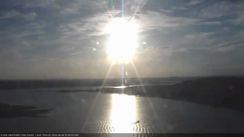 Lake Travis webcam, June 8, 2024 7:45 PM CT