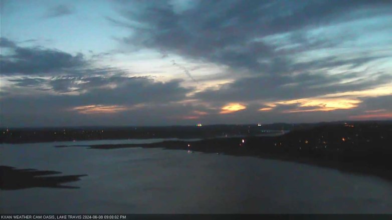 Lake Travis webcam, June 8, 2024 9:00 PM CT