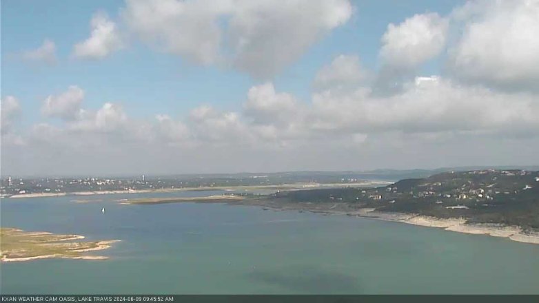 Lake Travis webcam, June 9, 2024 9:45 AM CT