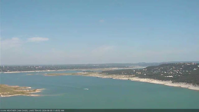 Lake Travis webcam, June 9, 2024 11:45 AM CT
