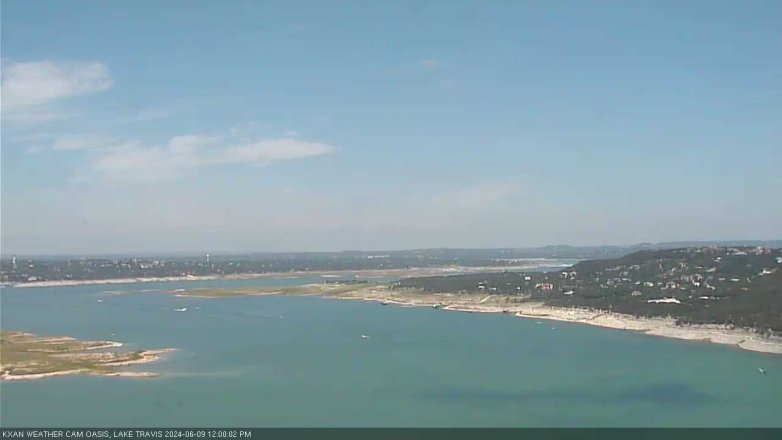 Lake Travis webcam, June 9, 2024 12:00 PM CT
