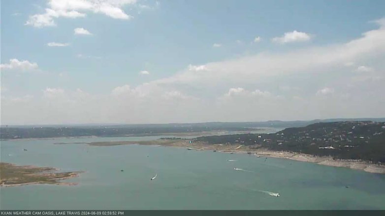 Lake Travis webcam, June 9, 2024 3:00 PM CT