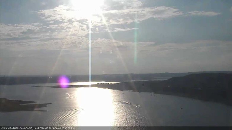Lake Travis webcam, June 9, 2024 6:45 PM CT