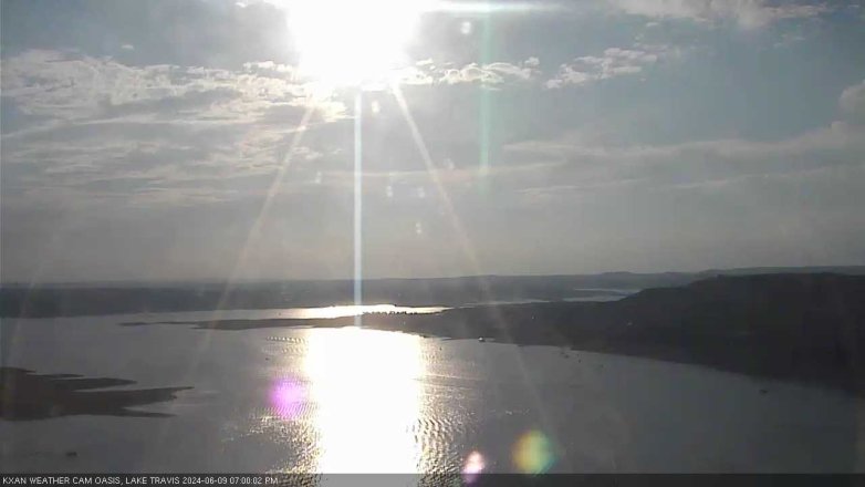 Lake Travis webcam, June 9, 2024 7:00 PM CT
