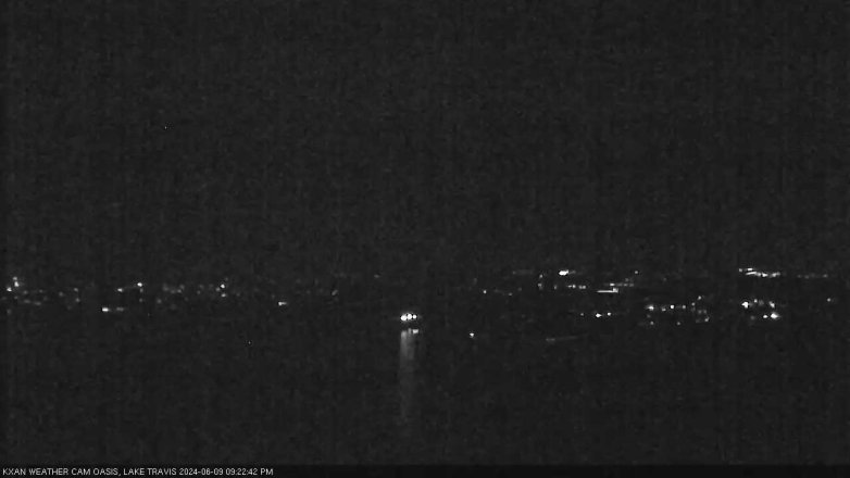 Lake Travis webcam, June 9, 2024 9:25 PM CT