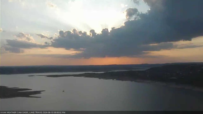 Lake Travis webcam, June 10, 2024 8:00 PM CT