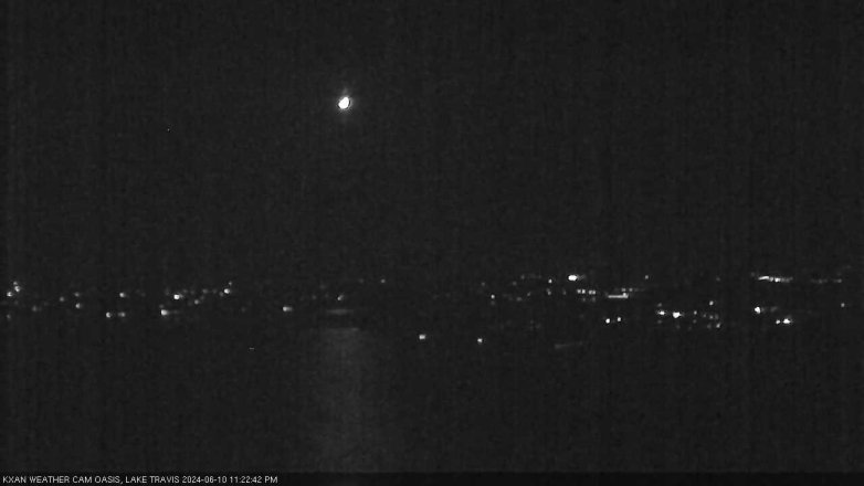 Lake Travis webcam, June 10, 2024 11:25 PM CT