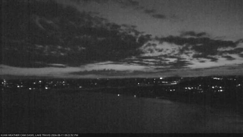 Lake Travis webcam, June 11, 2024 9:25 PM CT
