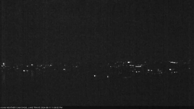 Lake Travis webcam, June 11, 2024 11:00 PM CT