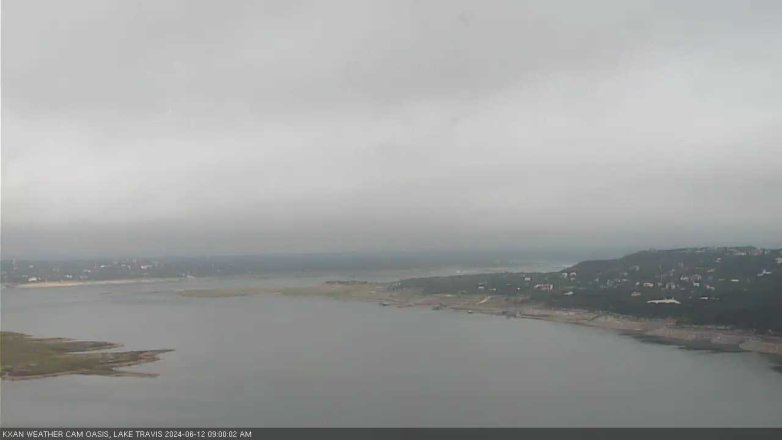 Lake Travis webcam, June 12, 2024 9:00 AM CT