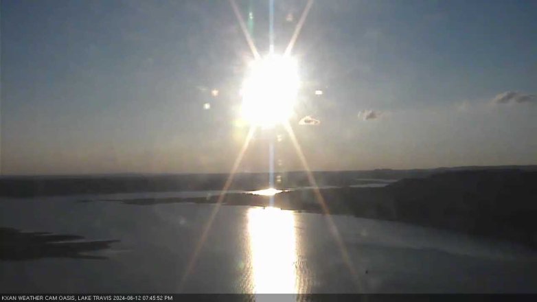 Lake Travis webcam, June 12, 2024 7:45 PM CT