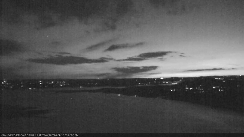 Lake Travis webcam, June 12, 2024 9:25 PM CT
