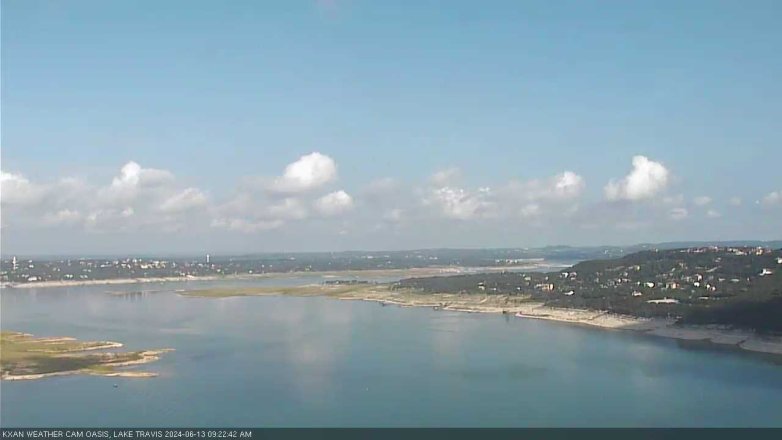 Lake Travis webcam, June 13, 2024 9:25 AM CT