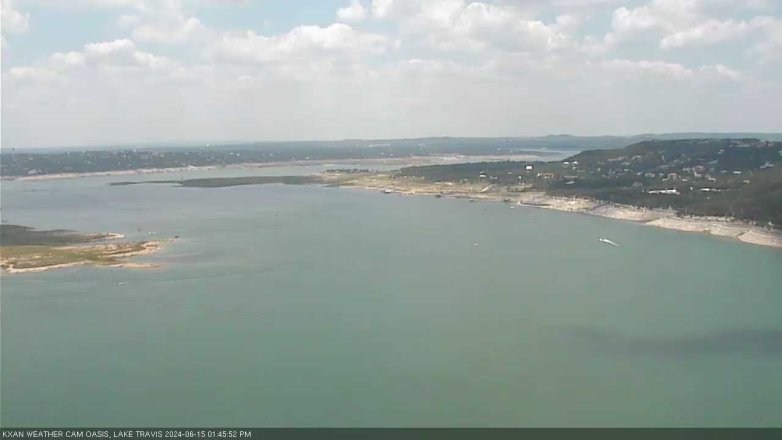 Lake Travis webcam, June 15, 2024 1:45 PM CT