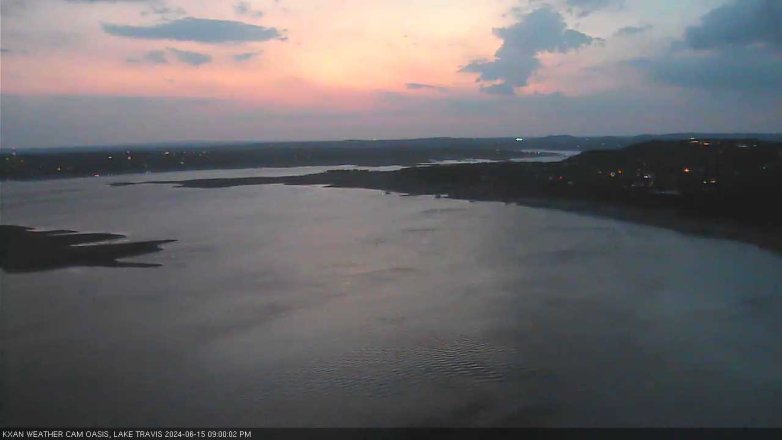 Lake Travis webcam, June 15, 2024 9:00 PM CT