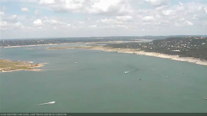 Lake Travis webcam, June 16, 2024 12:00 PM CT