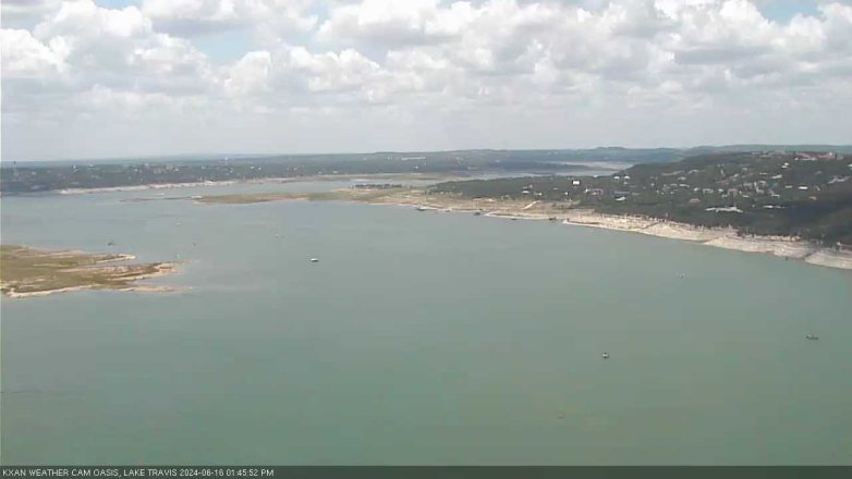 Lake Travis webcam, June 16, 2024 1:45 PM CT