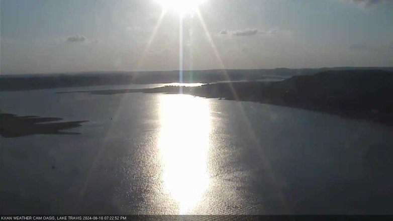 Lake Travis webcam, June 16, 2024 7:25 PM CT