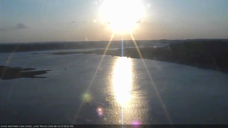 Lake Travis webcam, June 16, 2024 8:00 PM CT