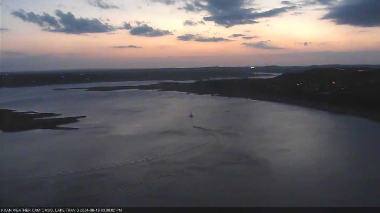 Lake Travis webcam, June 16, 2024 9:00 PM CT