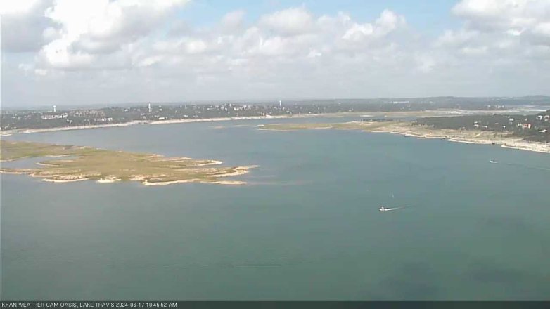 Lake Travis webcam, June 17, 2024 10:45 AM CT