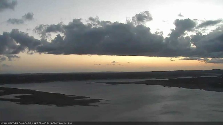 Lake Travis webcam, June 17, 2024 8:45 PM CT
